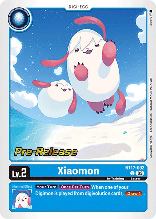 Xiaomon [BT17-002] [Secret Crisis Pre-Release Cards] | Tables and Towers