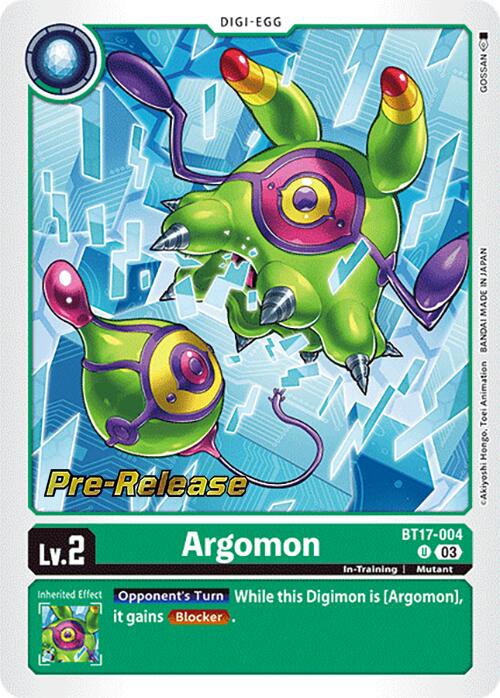 Argomon [BT17-004] [Secret Crisis Pre-Release Cards] | Tables and Towers