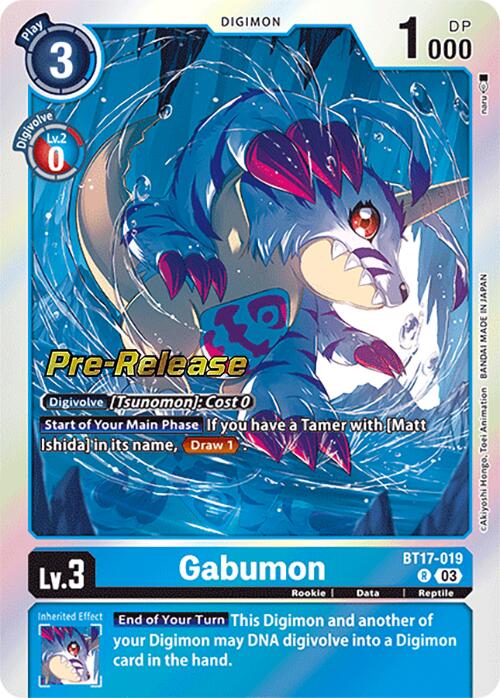 Gabumon [BT17-019] [Secret Crisis Pre-Release Cards] | Tables and Towers