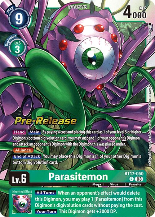 Parasitemon [BT17-050] [Secret Crisis Pre-Release Cards] | Tables and Towers