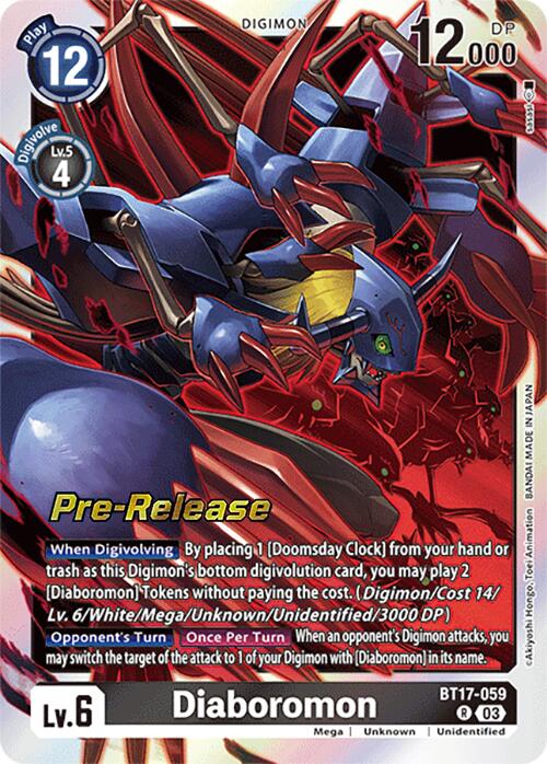 Diaboromon [BT17-059] [Secret Crisis Pre-Release Cards] | Tables and Towers