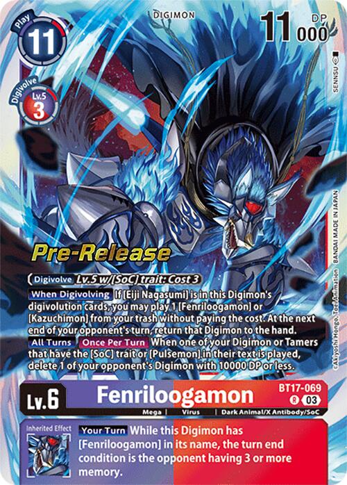 Fenriloogamon [BT17-069] [Secret Crisis Pre-Release Cards] | Tables and Towers