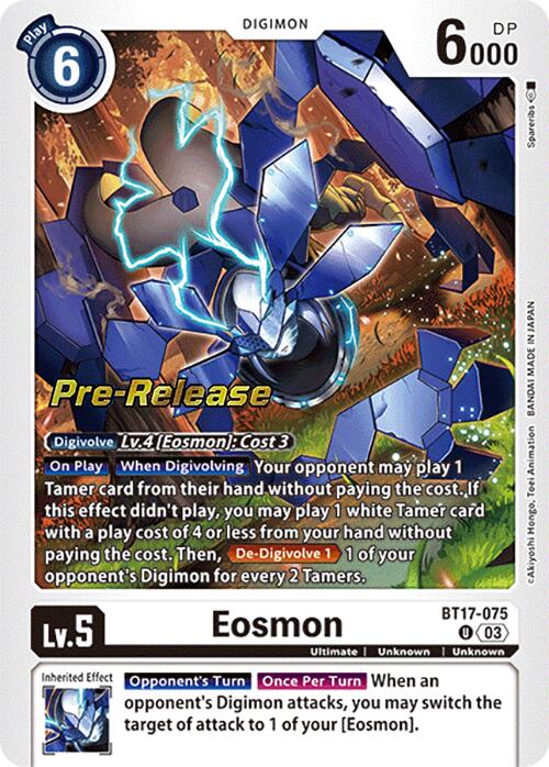 Eosmon [BT17-075] - BT17-075 [Secret Crisis Pre-Release Cards] | Tables and Towers