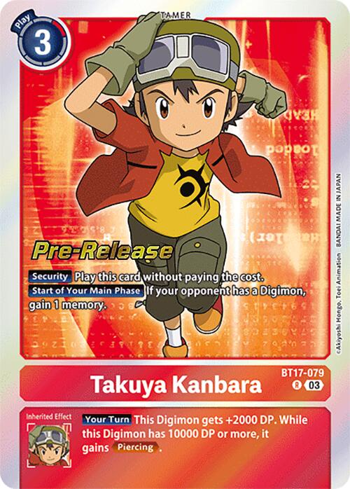 Takuya Kanbara [BT17-079] [Secret Crisis Pre-Release Cards] | Tables and Towers