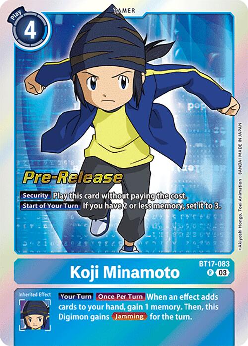 Koji Minamoto [BT17-083] [Secret Crisis Pre-Release Cards] | Tables and Towers