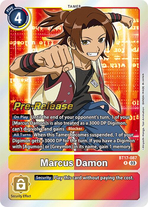 Marcus Damon [BT17-087] [Secret Crisis Pre-Release Cards] | Tables and Towers