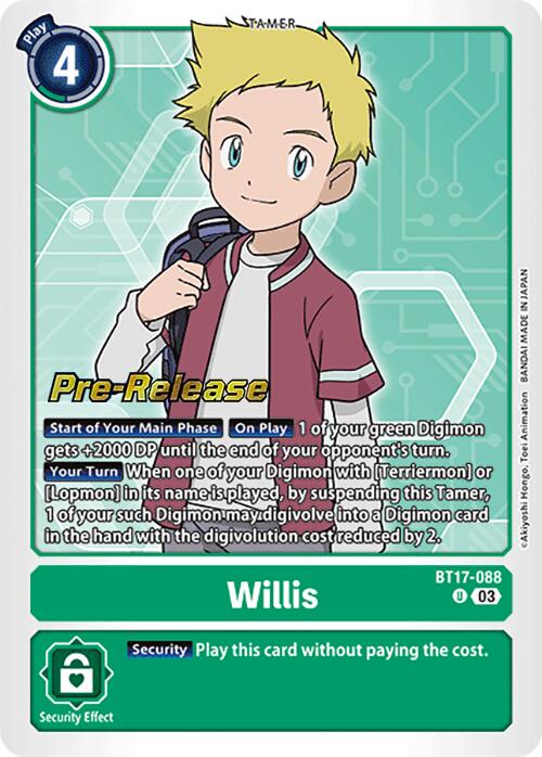 Willis [BT17-088] [Secret Crisis Pre-Release Cards] | Tables and Towers