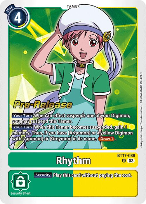 Rhythm [BT17-089] [Secret Crisis Pre-Release Cards] | Tables and Towers