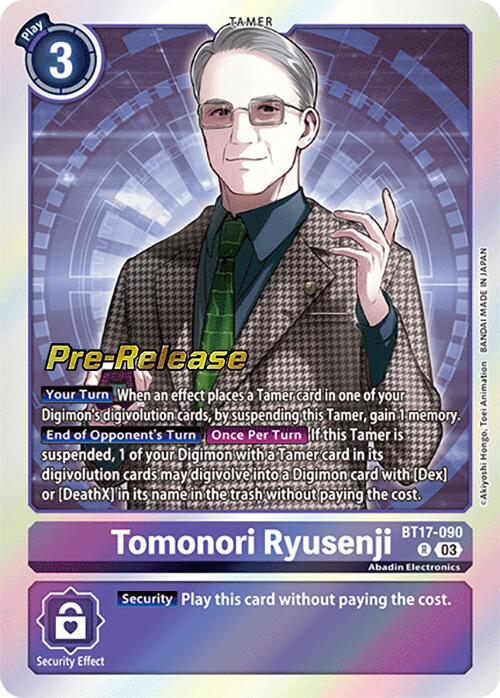 Tomonori Ryusenji [BT17-090] [Secret Crisis Pre-Release Cards] | Tables and Towers