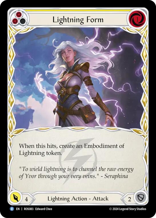 Lightning Form (Yellow) [ROS083] (Rosetta)  Rainbow Foil | Tables and Towers