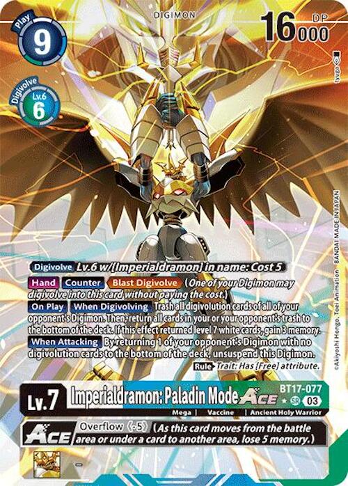 Imperialdramon: Paladin Mode ACE [BT17-077] (Alternate Art) [Secret Crisis] | Tables and Towers