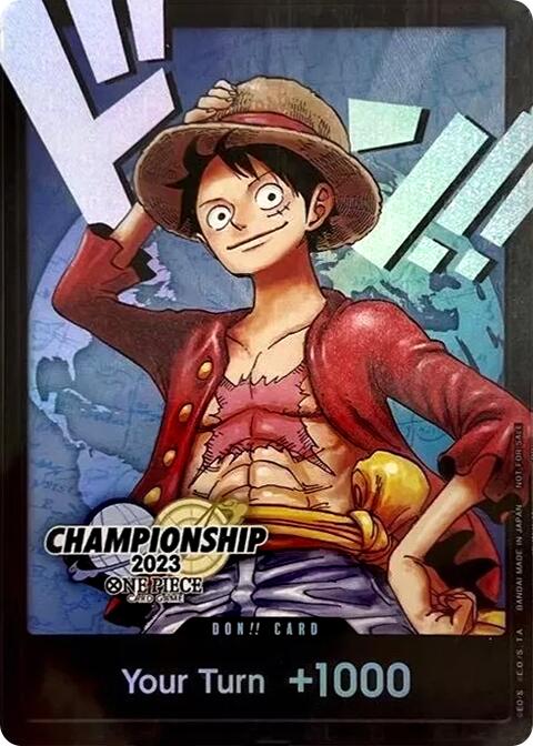 DON!! Card (Monkey.D.Luffy) (2023 World Championship Finals) [One Piece Promotion Cards] | Tables and Towers