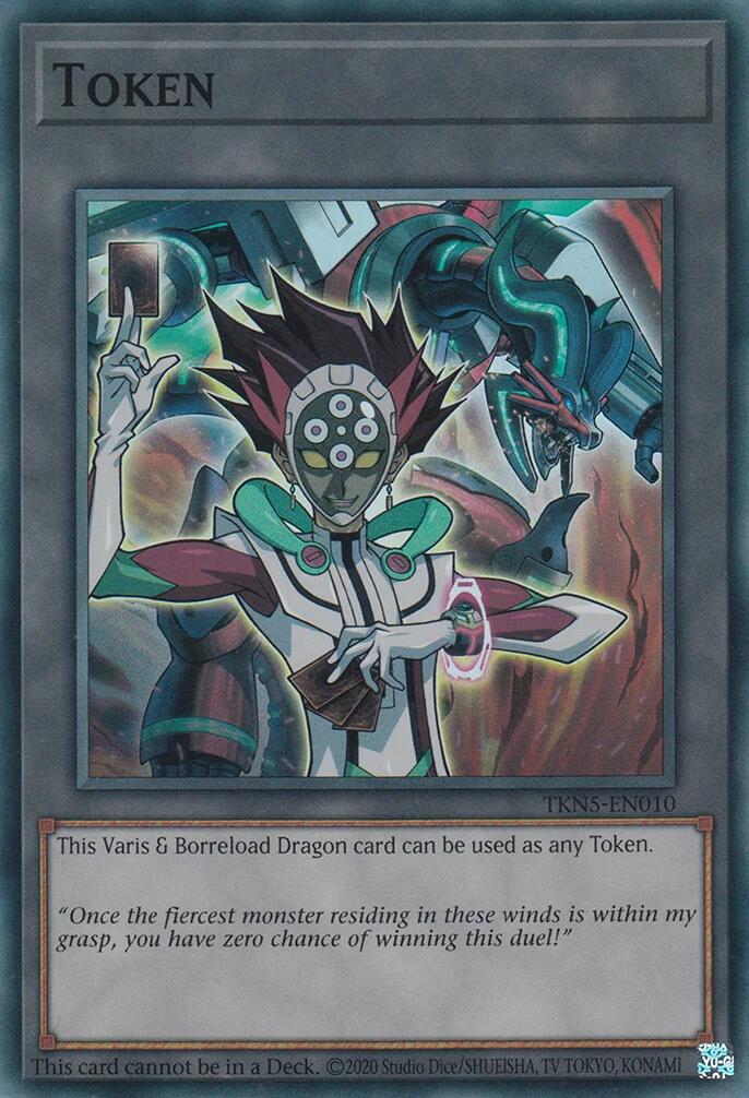 Token: Varis and Borreload Dragon [TKN5-EN010] Super Rare | Tables and Towers