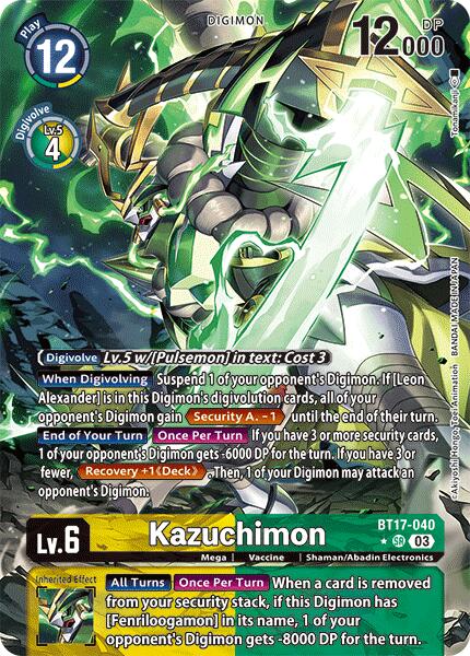 Kazuchimon [BT17-040] (Alternate Art) [Secret Crisis] | Tables and Towers