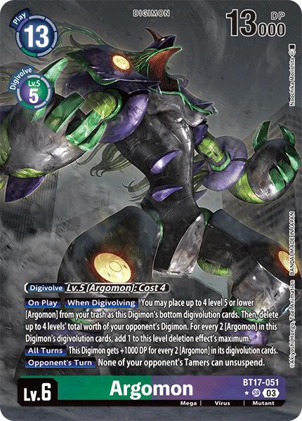 Argomon [BT17-051] - BT17-051 (Alternate Art) [Secret Crisis] | Tables and Towers