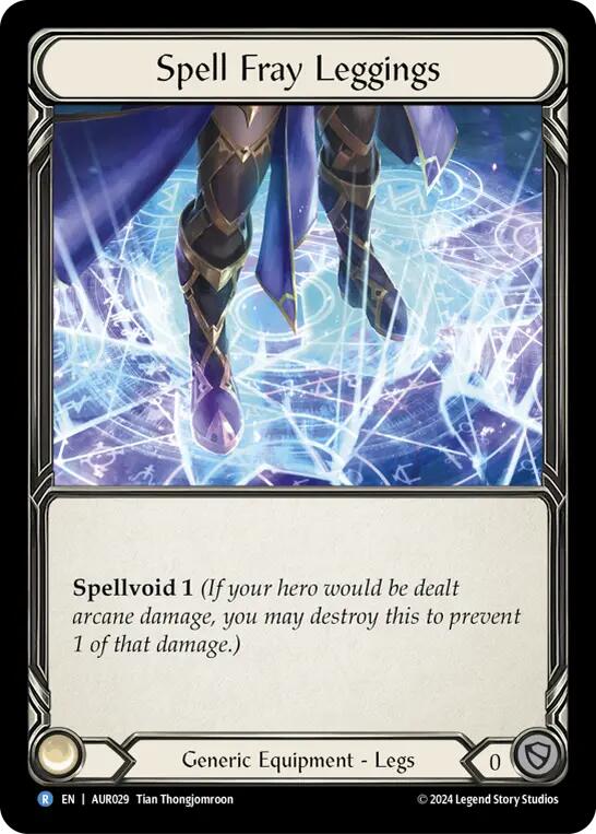 Spell Fray Leggings [AUR029] (1st Strike) | Tables and Towers