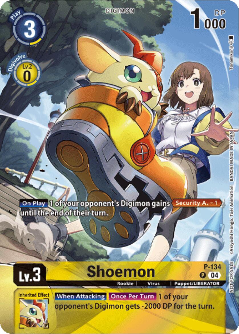 Shoemon [P-134] (Digimon Liberator Promotion) (Textured) [Promotional Cards] | Tables and Towers