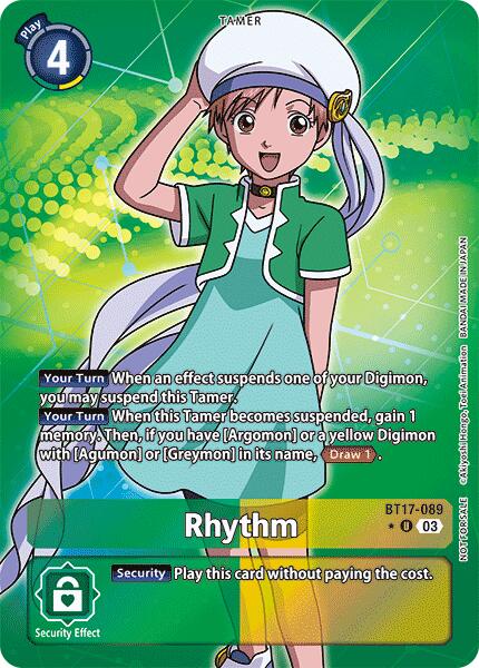 Rhythm [BT17-089] (Box Promotion Pack: Secret Crisis) [Secret Crisis] | Tables and Towers