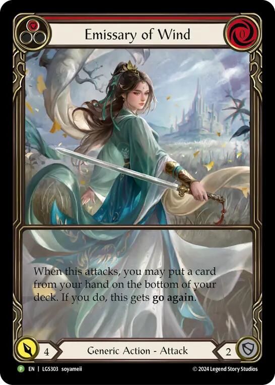 Emissary of Wind [LGS303] (Promo)  Rainbow Foil | Tables and Towers