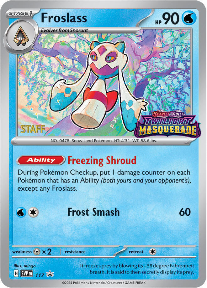 Froslass (117) (Staff) [Scarlet & Violet: Black Star Promos] | Tables and Towers