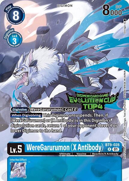 WereGarurumon (X Antibody) [BT9-028] (2024 Evolution Cup Top 4) [X Record Promos] | Tables and Towers