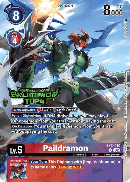 Paildramon [EX3-010] (2024 Evolution Cup Top 4) [Draconic Roar] | Tables and Towers