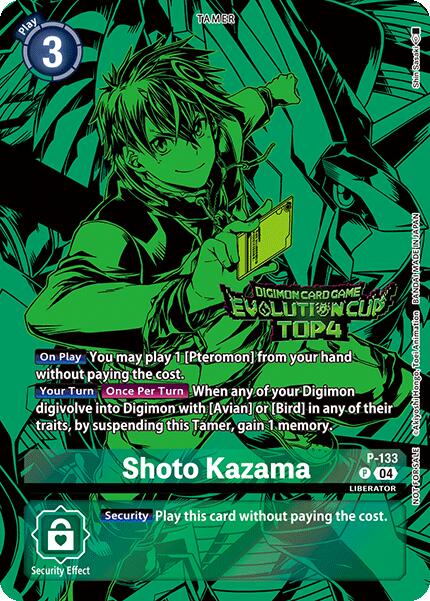 Shoto Kazama [P-133] (2024 Evolution Cup Top 4) [Promotional Cards] | Tables and Towers