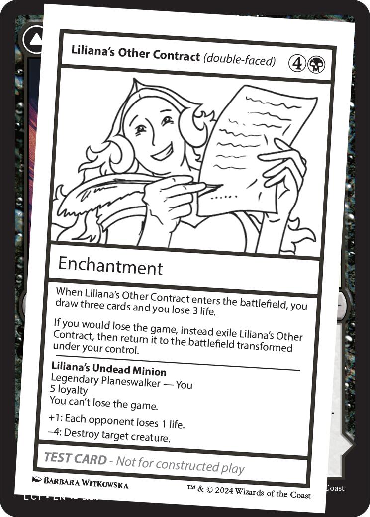 Liliana's Other Contract (double-faced) [Mystery Booster 2 Playtest Cards] | Tables and Towers