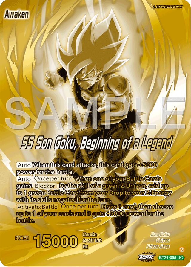 Son Goku // SS Son Goku, Beginning of a Legend (BT24-055) [Promotion Cards] | Tables and Towers