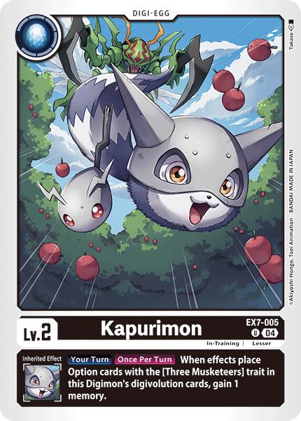 Kapurimon [EX7-005] [Digimon LIBERATOR] | Tables and Towers