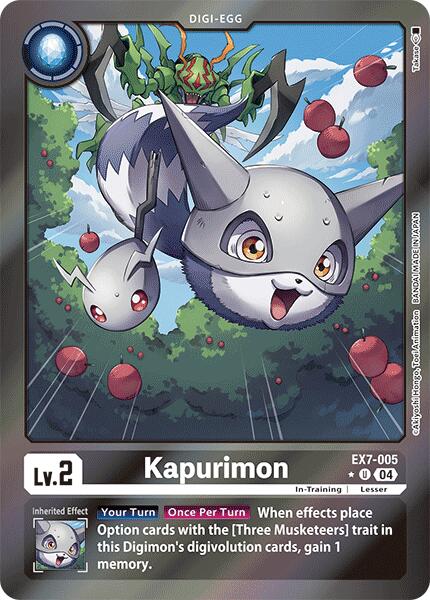 Kapurimon [EX7-005] (Foil) [Digimon LIBERATOR] | Tables and Towers