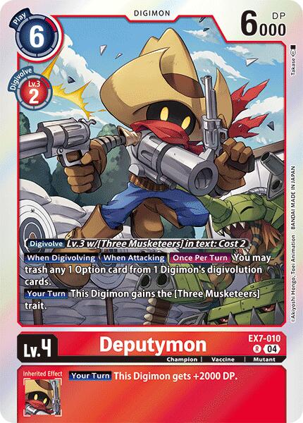 Deputymon [EX7-010] [Digimon LIBERATOR] | Tables and Towers