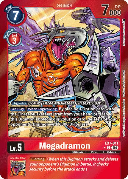 Megadramon [EX7-011] (Foil) [Digimon LIBERATOR] | Tables and Towers