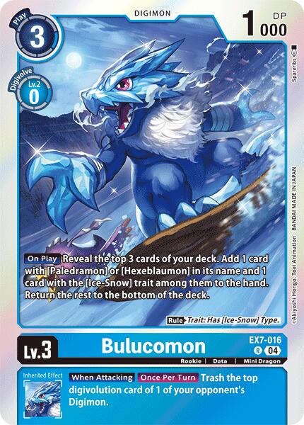 Bulucomon [EX7-016] [Digimon LIBERATOR] | Tables and Towers