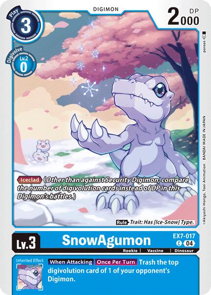 SnowAgumon [EX7-017] [Digimon LIBERATOR] | Tables and Towers