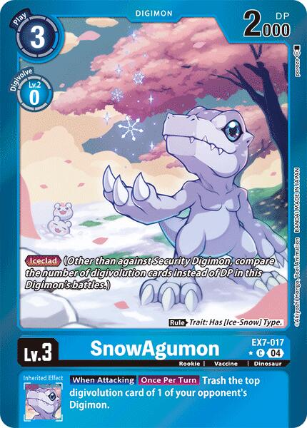 SnowAgumon [EX7-017] (Foil) [Digimon LIBERATOR] | Tables and Towers