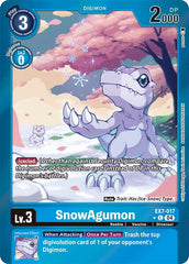 SnowAgumon [EX7-017] (Foil) [Digimon LIBERATOR] | Tables and Towers