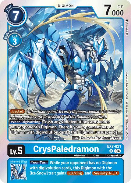 CrysPaledramon [EX7-021] [Digimon LIBERATOR] | Tables and Towers