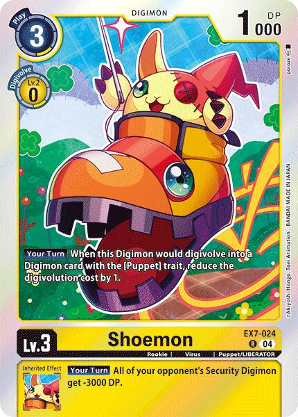 Shoemon [EX7-024] [Digimon LIBERATOR] | Tables and Towers