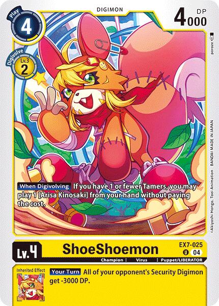 ShoeShoemon [EX7-025] [Digimon LIBERATOR] | Tables and Towers