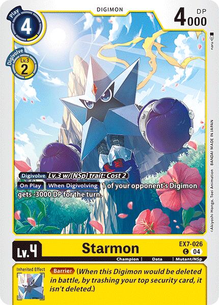 Starmon [EX7-026] [Digimon LIBERATOR] | Tables and Towers