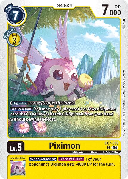 Piximon [EX7-028] [Digimon LIBERATOR] | Tables and Towers