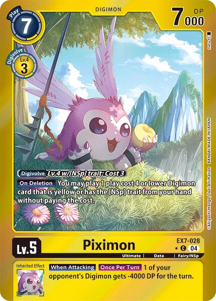 Piximon [EX7-028] (Foil) [Digimon LIBERATOR] | Tables and Towers