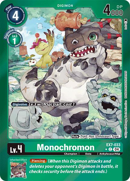 Monochromon [EX7-033] (Foil) [Digimon LIBERATOR] | Tables and Towers