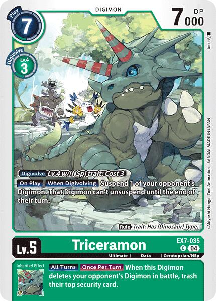 Triceramon [EX7-035] [Digimon LIBERATOR] | Tables and Towers