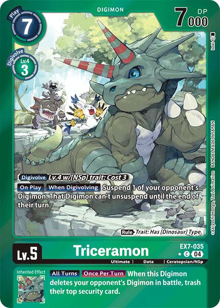 Triceramon [EX7-035] (Foil) [Digimon LIBERATOR] | Tables and Towers