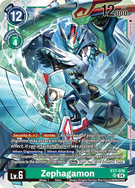 Zephagamon [EX7-036] [Digimon LIBERATOR] | Tables and Towers