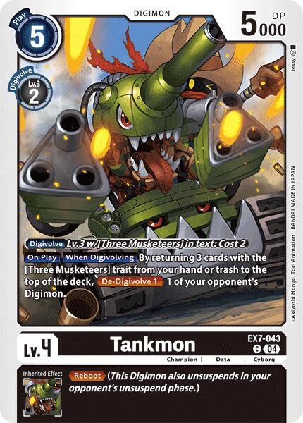 Tankmon [EX7-043] [Digimon LIBERATOR] | Tables and Towers