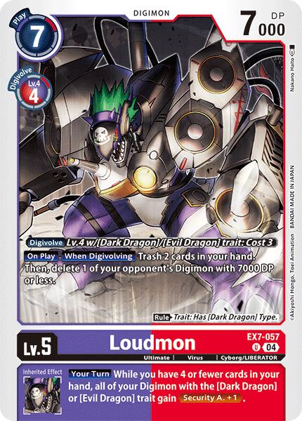 Loudmon [EX7-057] [Digimon LIBERATOR] | Tables and Towers