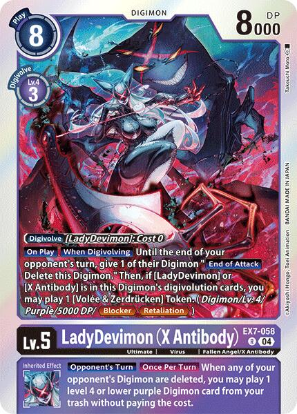 LadyDevimon [EX7-058] (X Antibody) [Digimon LIBERATOR] | Tables and Towers